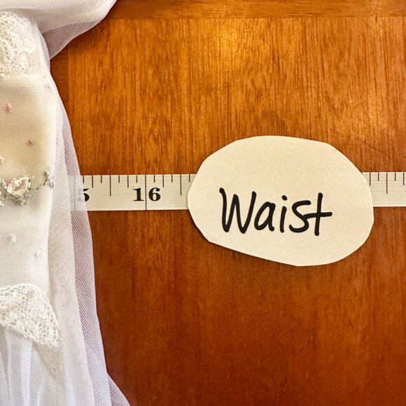 Gotham Jr. Vintage Nylon Sleep Gown White Florals Lace sz 7 - Picture 4 of 10